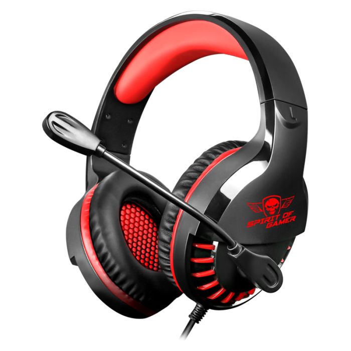 MICRO CASQUE GAMER FILAIRE SPIRIT OF GAMER PRO H3 - NOIR&ROUGE sigshop