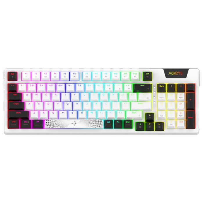 Clavier Filaire Gamer Mécanique AQIRYS ADARA 100% Anti-ghosting RGB - Blanc