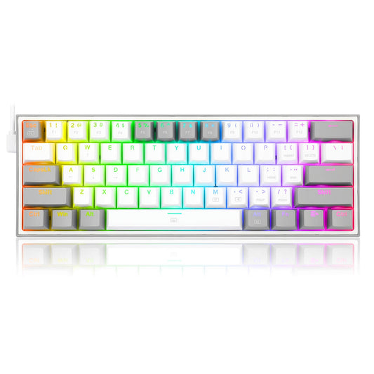 Clavier Gamer Mécanique REDRAGON K617 FIZZ RGB WHITE & GREY