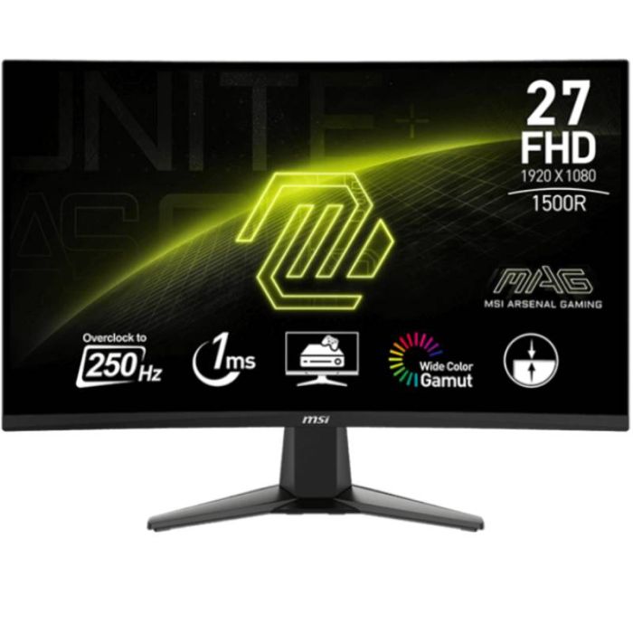 Ecran Gaming MSI MAG-27C6X 27'' Full HD Incurvé 250 Hz