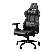 Chaise GAMING MSI MAG CH120X EN CUIR PVC AVEC ACCOUDOIRS REMBOURRÉS - NOIR